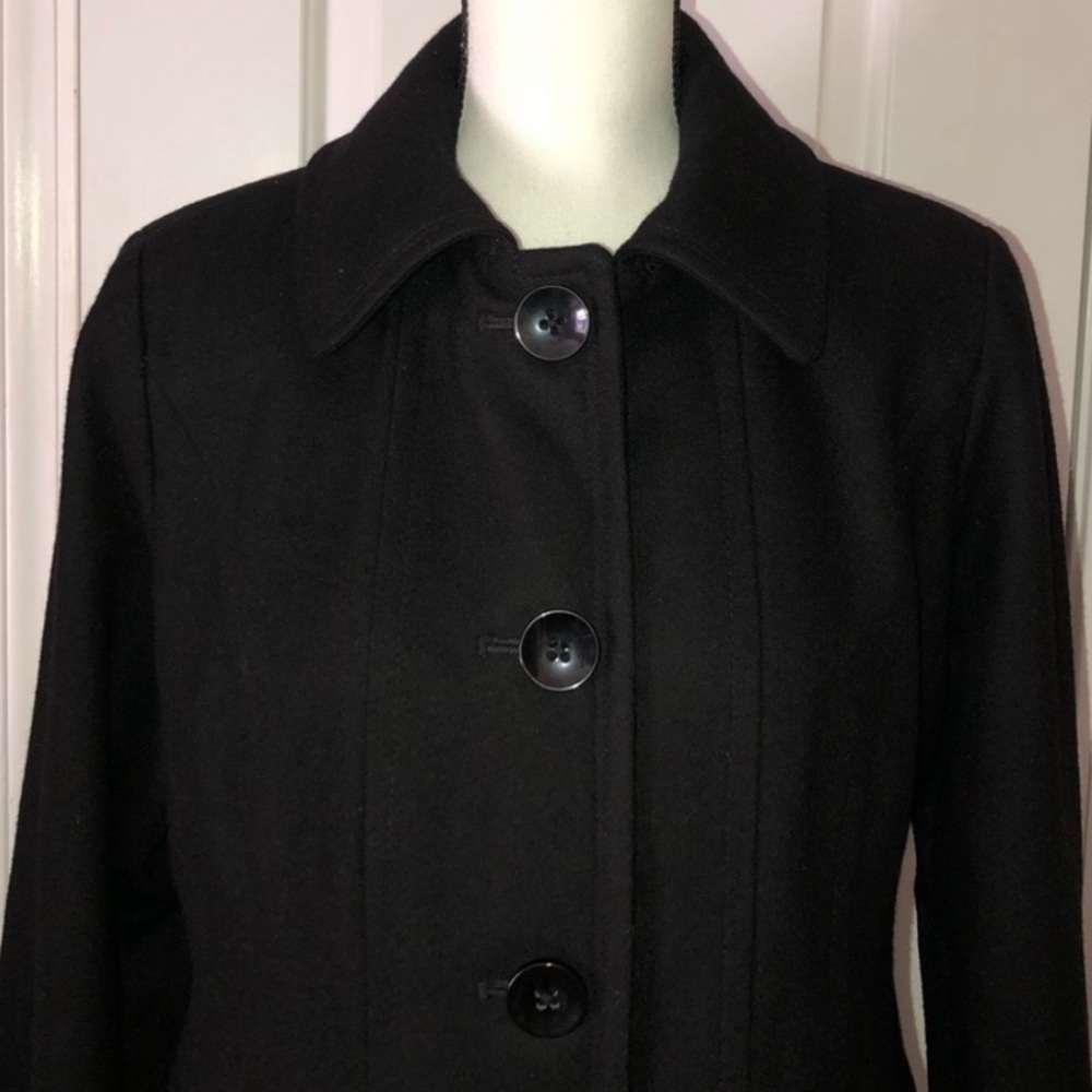 London Fog Black Single Breasted Coat